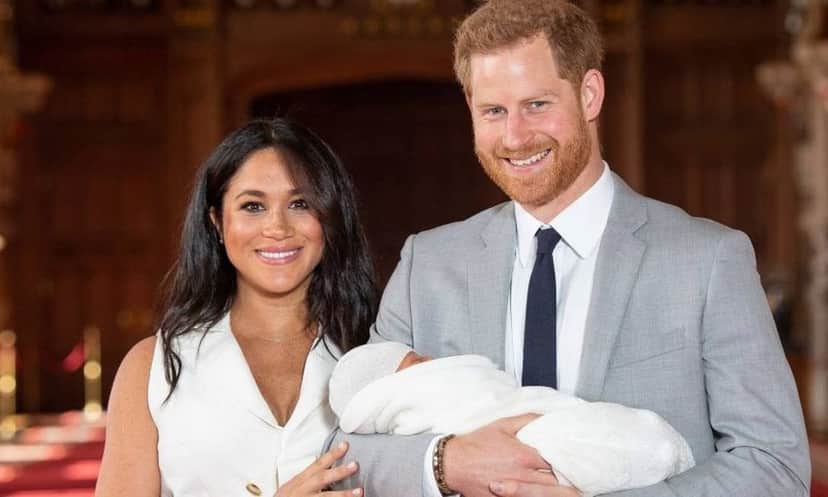 Harry, Meghan Markle e Archie (Foto: Reprodução) Harry, Meghan Markle e Archie (Foto: Reprodução)