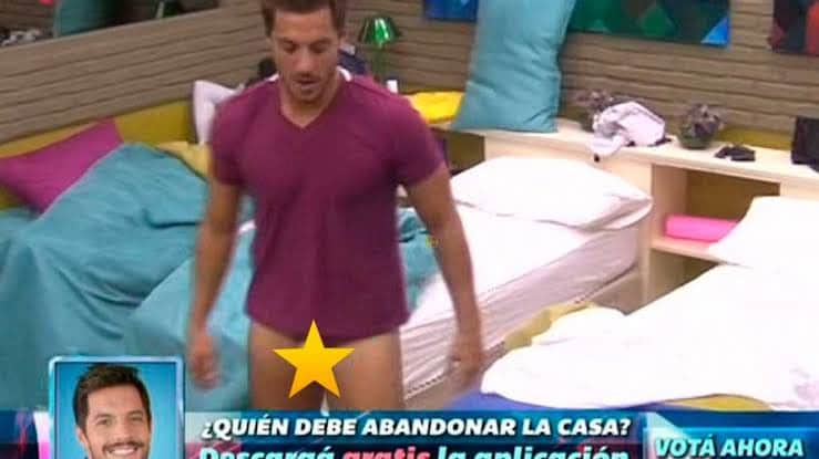 Participante do BBB da Argentina chocou ao ficar pelado e exibir pênis bastante avantajado (Reprodução) Participante do BBB da Argentina chocou ao ficar pelado e exibir pênis bastante avantajado (Reprodução)