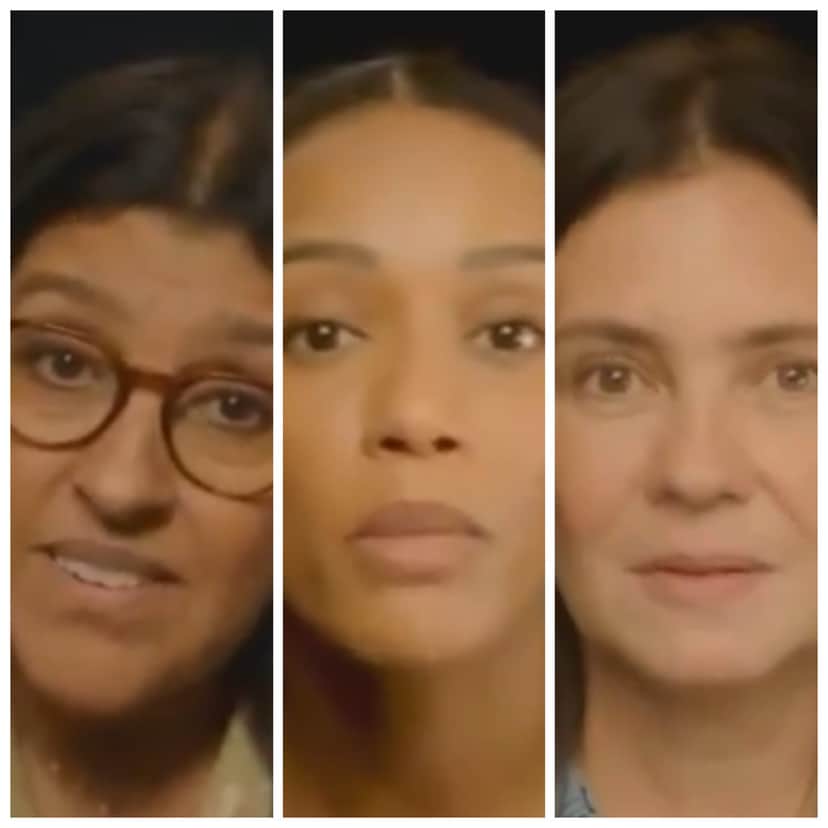 Regina Casé, Taís Araújo e Adriana Esteves apareceram em chamada de Amor de Mãe, próxima novela das 9 da Globo, para falarem de suas personagens (Foto: Reprodução) Regina Casé, Taís Araújo e Adriana Esteves apareceram em chamada de Amor de Mãe, próxima novela das 9 da Globo, para falarem de suas personagens (Foto: Reprodução)