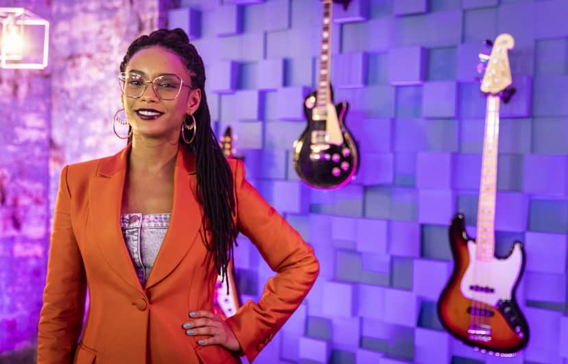 Taís Araújo no comando do PopStar (Foto: Paulo Belote/TV Globo) Taís Araújo no comando do PopStar (Foto: Paulo Belote/TV Globo)