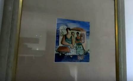 Uma obra de Di Cavalcanti na mansão de Hebe Camargo Foto: reprodução de vídeo Uma obra de Di Cavalcanti na mansão de Hebe Camargo Foto: reprodução de vídeo