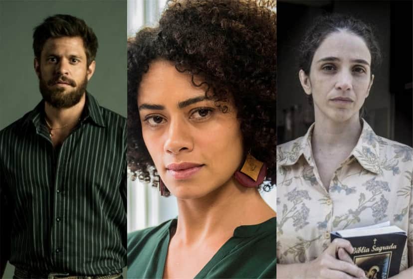 Alejandro Claveaux, Ana Flavia Cavalcanti e Roberta Gualda estão em Amor de Mãe da Globo (Montagem: TV Foco) Alejandro Claveaux, Ana Flavia Cavalcanti e Roberta Gualda estão em Amor de Mãe da Globo (Montagem: TV Foco)