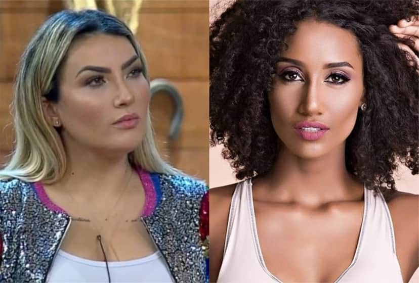 Thayse Teixeira fala mal de Sabrina de Paiva em A Fazenda 11 (Montagem: TV Foco) Thayse Teixeira fala mal de Sabrina de Paiva em A Fazenda 11 (Montagem: TV Foco)
