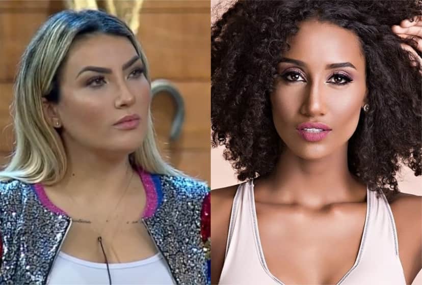 Thayse Teixeira fala mal de Sabrina de Paiva em A Fazenda 11 (Montagem: TV Foco)