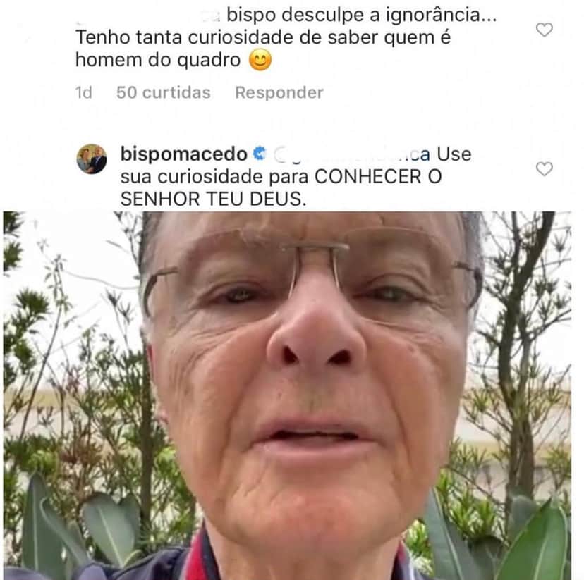 Edir Macedo, dono da Record (Foto: Reprodução/Instagram) Edir Macedo, dono da Record (Foto: Reprodução/Instagram)