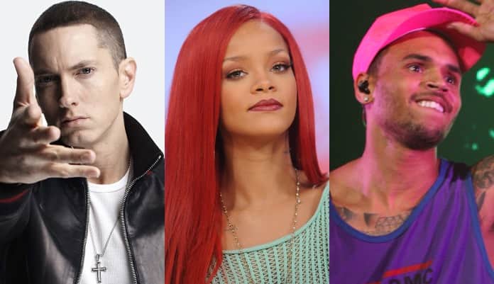 Eminem acusa Rihanna de passar DST para Chris Brown e polêmica é criada (Foto: Reprodução) Eminem acusa Rihanna de passar DST para Chris Brown e polêmica é criada (Foto: Reprodução)