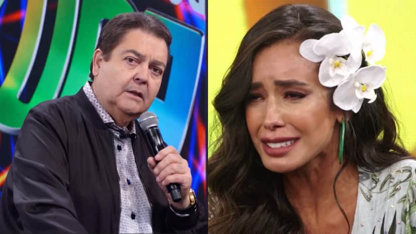 Faustão e Tati Scarletti (Foto: Reprodução/TV Globo/Montagem TV Foco) Faustão e Tati Scarletti (Foto: Reprodução/TV Globo/Montagem TV Foco)