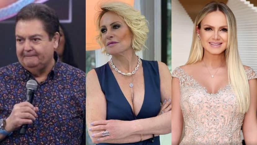 Faustão, Ana Maria Braga e Eliana (Foto: Reprodução/Montagem TV Foco) Faustão, Ana Maria Braga e Eliana (Foto: Reprodução/Montagem TV Foco)