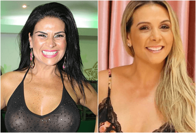 Solange Gomes e Carla Perez se envolvem em polêmica (Foto; Montagem TV Foco) Solange Gomes e Carla Perez se envolvem em polêmica (Foto; Montagem TV Foco)