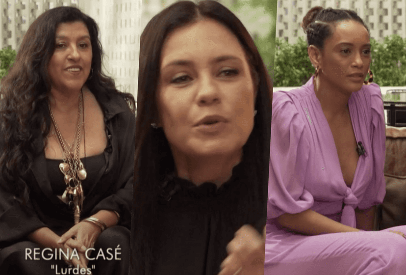 Regina Casé, Adriana Esteves e Taís Araújo são as protagonistas de Amor de Mãe da Globo (Foto reprodução) Regina Casé, Adriana Esteves e Taís Araújo são as protagonistas de Amor de Mãe da Globo (Foto reprodução)
