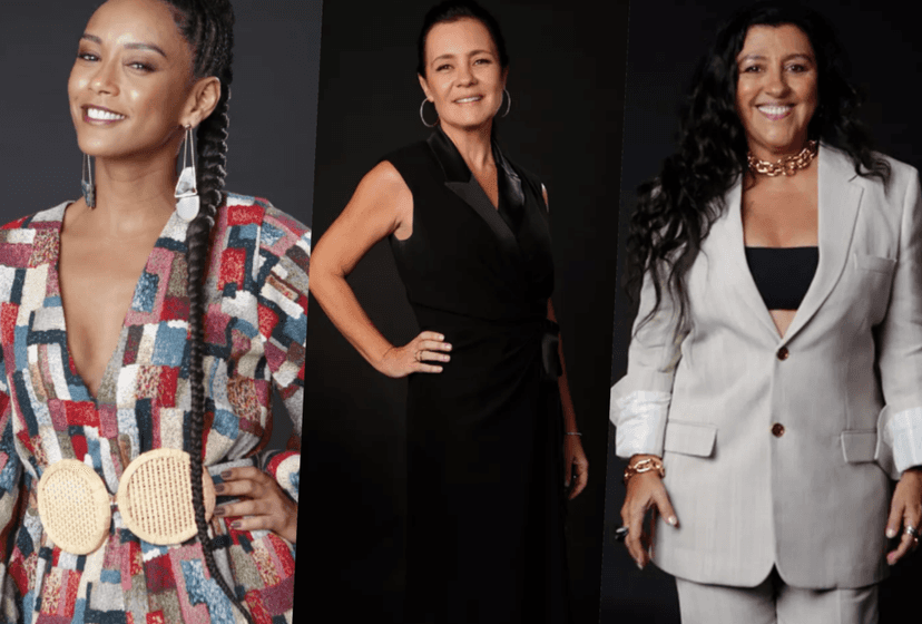 Adriana Esteves é Thelma, Taís Araújo é Vitória e Regina Casé é Lurdes em Amor de Mãe da Globo (Foto montagem: Gshow) Adriana Esteves é Thelma, Taís Araújo é Vitória e Regina Casé é Lurdes em Amor de Mãe da Globo (Foto montagem: Gshow)