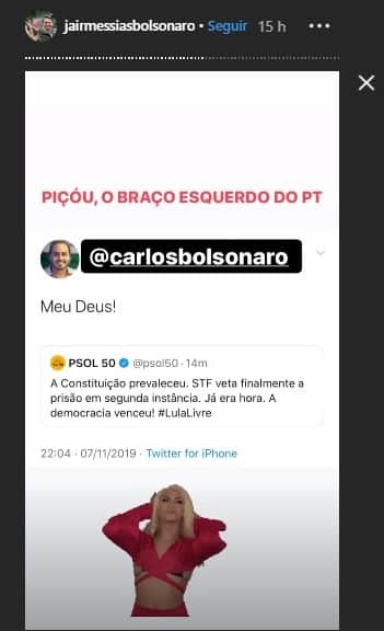 Bolsonaro usou GIF de Pabllo Vittar em suas redes sociais Bolsonaro usou GIF de Pabllo Vittar em suas redes sociais
