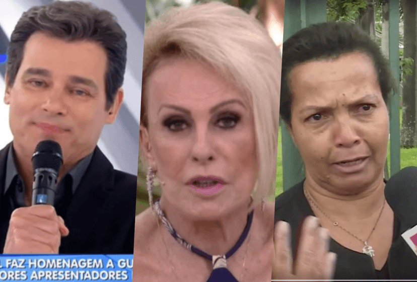 Celso Portiolli e Gugu viraram assunto ao vivo no Mais Você de Ana Maria (Foto montagem: TV Foco) Celso Portiolli e Gugu viraram assunto ao vivo no Mais Você de Ana Maria (Foto montagem: TV Foco)