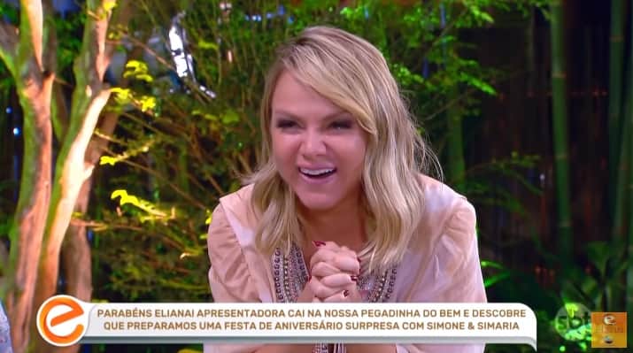Eliana chora com a chegada surpresa de seus filhos em seu programa e explode em audiência Eliana chora com a chegada surpresa de seus filhos em seu programa e explode em audiência