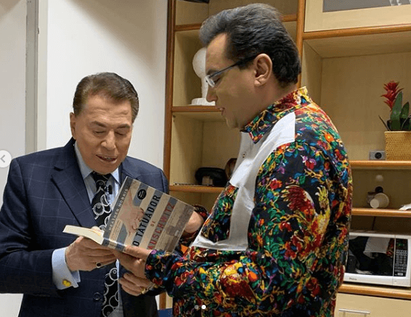 Geraldo Luís e Silvio Santos se encontraram neste sábado (23 no SBT (Foto: Reprodução) Geraldo Luís e Silvio Santos se encontraram neste sábado (23 no SBT (Foto: Reprodução)