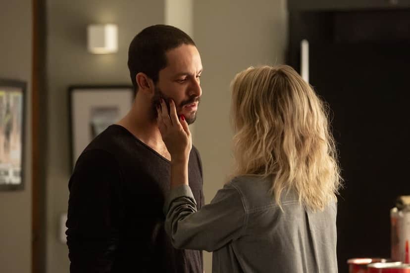 Téo e Yohana em cena da novela das 21h da Globo, A Dona do Pedaço (Foto: Reprodução) Téo e Yohana em cena da novela das 21h da Globo, A Dona do Pedaço (Foto: Reprodução)