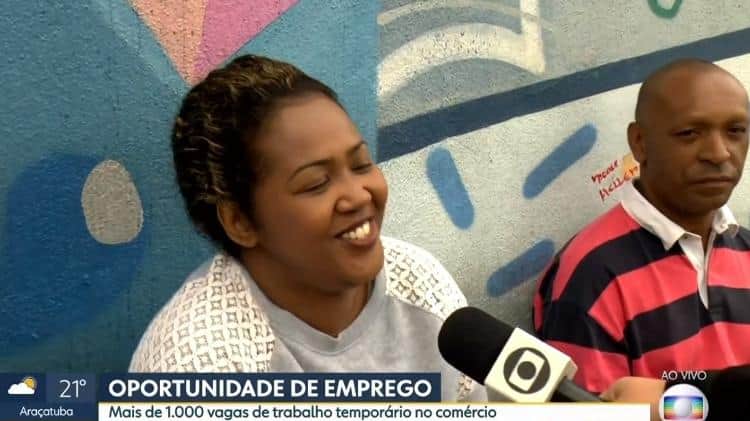 Jéssica foi entrevistada por repórter no Bom Dia SP e chamou a atenção pela sua simpatia (Foto: Reprodução/Globo) Jéssica foi entrevistada por repórter no Bom Dia SP e chamou a atenção pela sua simpatia (Foto: Reprodução/Globo)