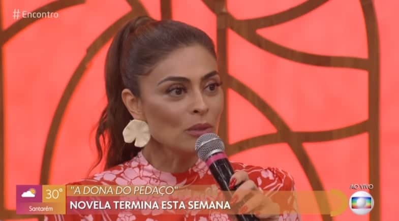 Juliana Paes foi convidada do Encontro com Fátima Bernardes na Globo Juliana Paes foi convidada do Encontro com Fátima Bernardes na Globo