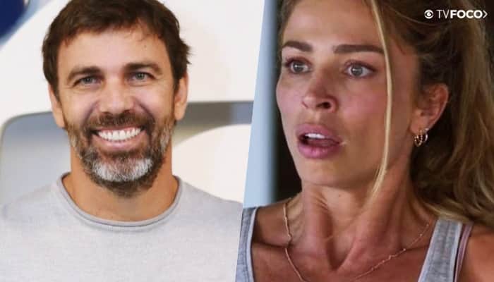 Elias (Marcelo Faria) entra em Bom Sucesso como ex-marido da mocinha Paloma (Grazi Massafera) (Foto: Reprodução/Globo/Montagem TV Foco) Elias (Marcelo Faria) entra em Bom Sucesso como ex-marido da mocinha Paloma (Grazi Massafera) (Foto: Reprodução/Globo/Montagem TV Foco)