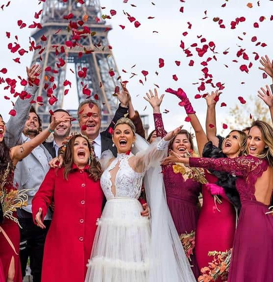 Filho da atriz da Rede Globo ostentou festa de casamento luxuosa em Paris (Foto: Divulgação)