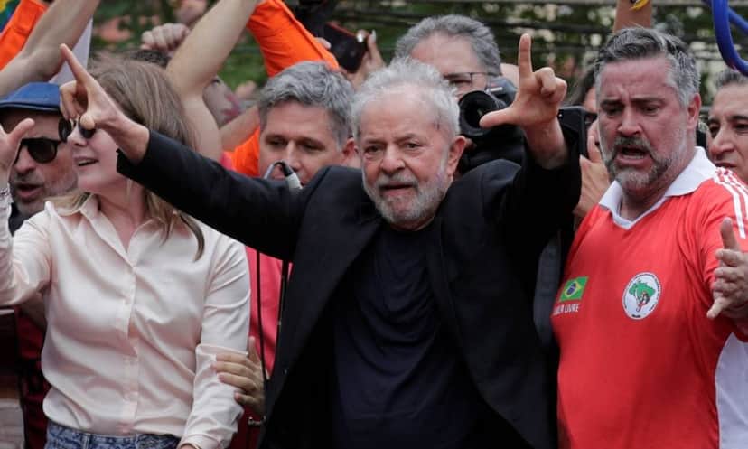 O presidente Lula durante discurso em que falou da Globo (Foto: Divulgação) O presidente Lula durante discurso em que falou da Globo (Foto: Divulgação)