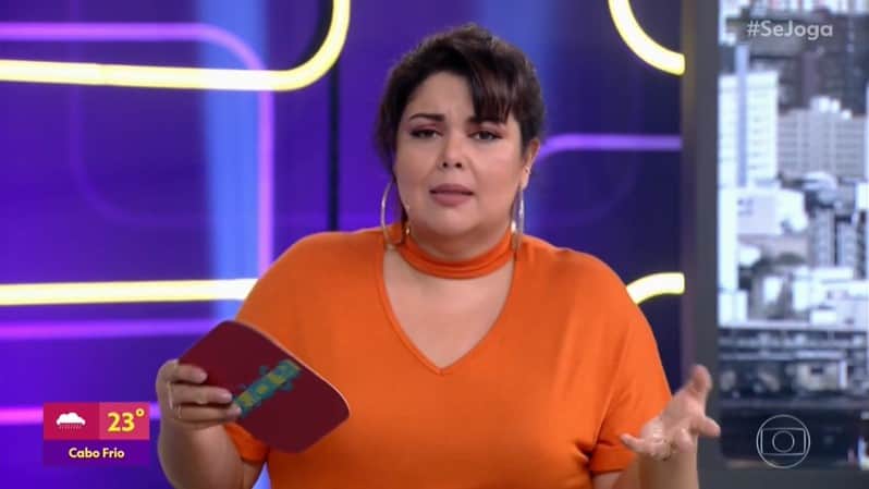 Fabiana Karla no comando do Se Joga, que perdeu para o SBT no ibope (Foto: Reprodução/Globo) Fabiana Karla no comando do Se Joga, que perdeu para o SBT no ibope (Foto: Reprodução/Globo)