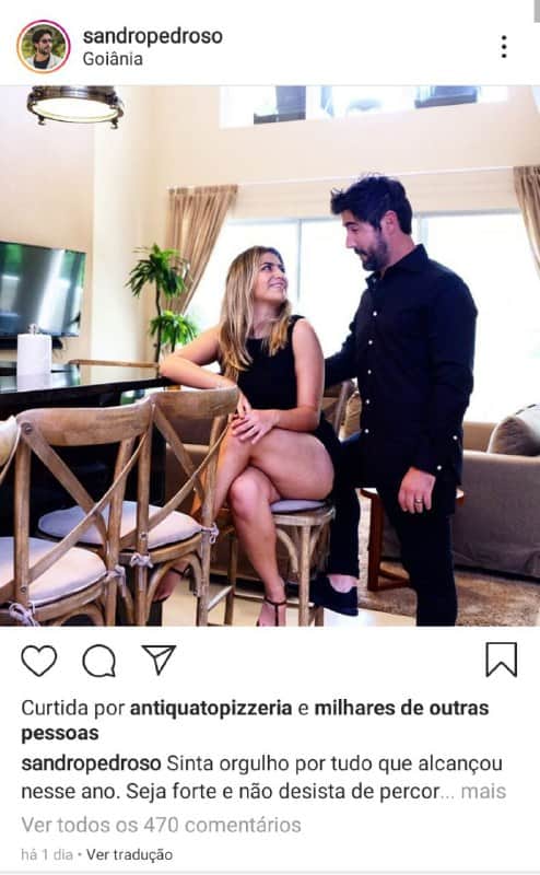 Sandro Pedrosos resolveu falar de seu sentimento por Jéssica Costa, filha de Leonardo (Foto: Reprodução/ Instagram) Sandro Pedrosos resolveu falar de seu sentimento por Jéssica Costa, filha de Leonardo (Foto: Reprodução/ Instagram)