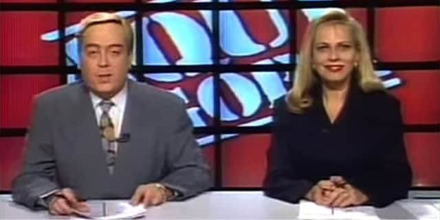 Ivo Morganti e Christina Rocha eram os apresentadores do Aqui e Agora no SBT em 1993 (Imagem: Reprodução) Ivo Morganti e Christina Rocha eram os apresentadores do Aqui e Agora no SBT em 1993 (Imagem: Reprodução)