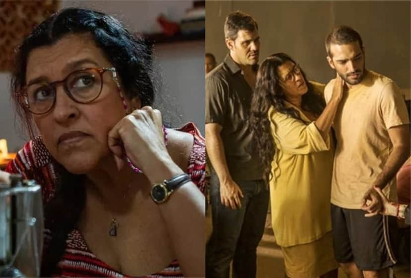 Lurdes (Regina Casé) vai vender a sua casa para salvar Sandro (Humberto Carrão) em Amor de Mãe da Globo e acaba sendo sequestrada (Foto: Montagem/TV Foco) Lurdes (Regina Casé) vai vender a sua casa para salvar Sandro (Humberto Carrão) em Amor de Mãe da Globo e acaba sendo sequestrada (Foto: Montagem/TV Foco)