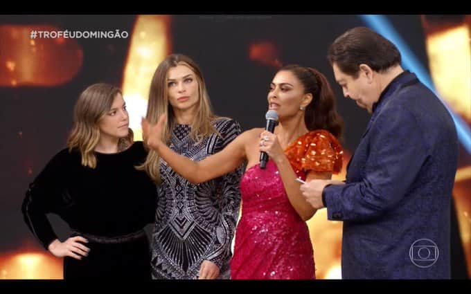 Juliana Paes, Paolla Oliveira, Domingão do Faustão Juliana Paes, Paolla Oliveira, Domingão do Faustão