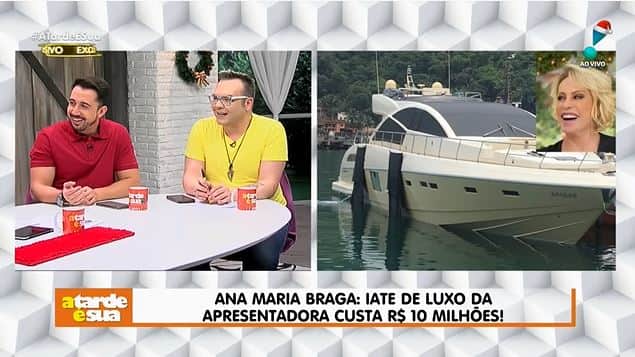 Iate de Ana Maria Braga (Foto: Reprodução/YouTube) Iate de Ana Maria Braga (Foto: Reprodução/YouTube)