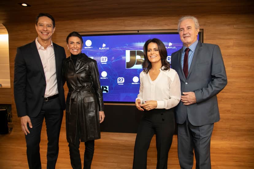 Equipe do Jornal da Record em 2019(Foto: Reprodução) Equipe do Jornal da Record em 2019(Foto: Reprodução)