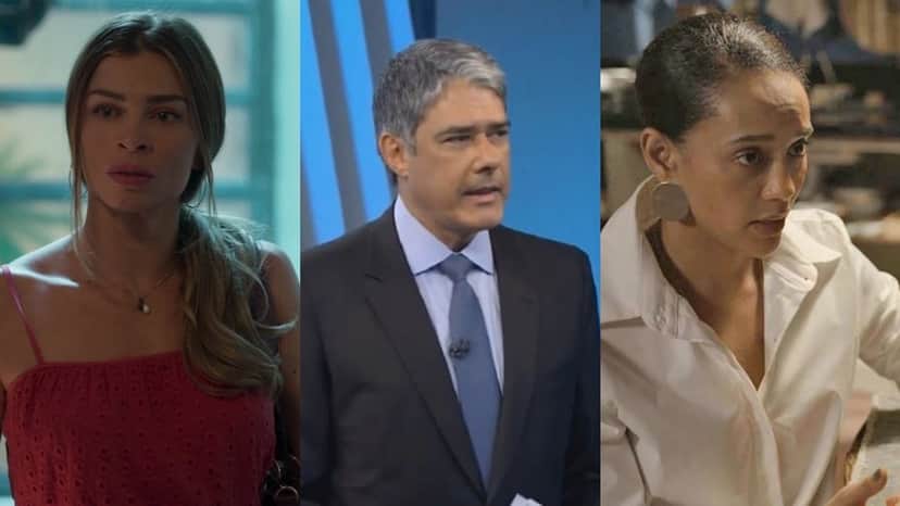 Paloma (Grazi Massafera), William Bonner, Vitória (Taís Araújo) (Foto: Divulgação/Globo) audiência Paloma (Grazi Massafera), William Bonner, Vitória (Taís Araújo) (Foto: Divulgação/Globo) audiência