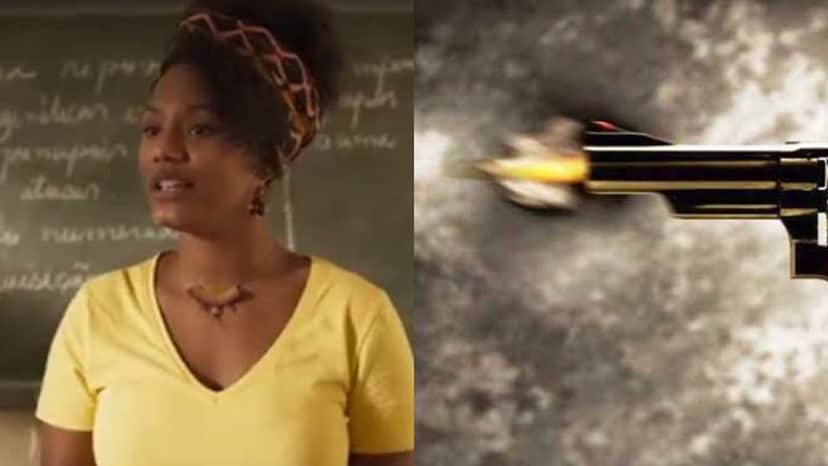 Amor de Mãe, Camila será baleada no meio da sala de aula (Montagem: TV Foco) Amor de Mãe, Camila será baleada no meio da sala de aula (Montagem: TV Foco)