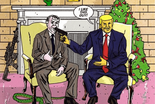 Bolsonaro na hq Cavalo de Teta (Foto: Reprodução) Bolsonaro na hq Cavalo de Teta (Foto: Reprodução)