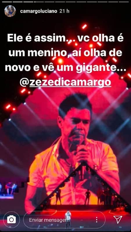 Zezé Di Camargo foi homenageado por Luciano (Foto: Reprodução/ Instagram) Zezé Di Camargo foi homenageado por Luciano (Foto: Reprodução/ Instagram)