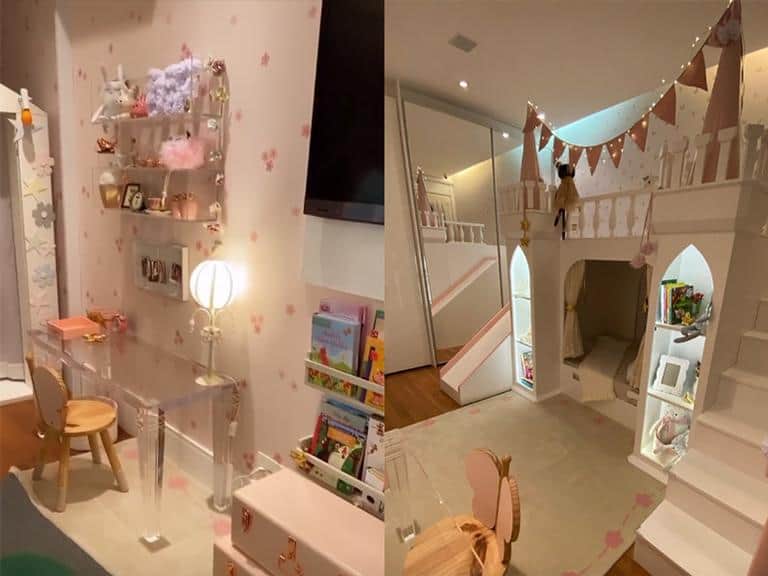 Deborah Secco choca ao mostrar decoração luxuosa do quarto da filha (Foto: Instagram) Deborah Secco choca ao mostrar decoração luxuosa do quarto da filha (Foto: Instagram)