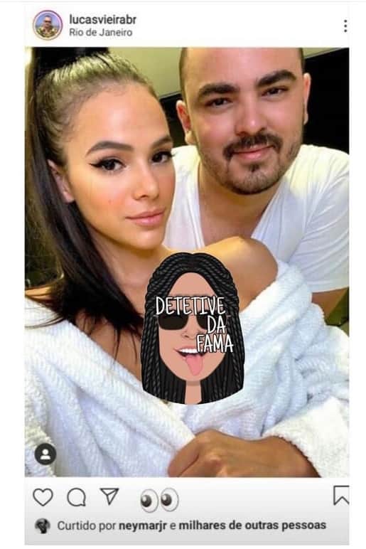 Neymar curte foto de Bruna Marquezine. Foto: Reprodução Neymar curte foto de Bruna Marquezine. Foto: Reprodução