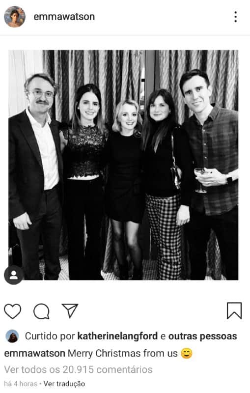 Atores de Harry Potter reunidos em uma foto bombástica (Foto: Reprodução/ Instagram) Atores de Harry Potter reunidos em uma foto bombástica (Foto: Reprodução/ Instagram)