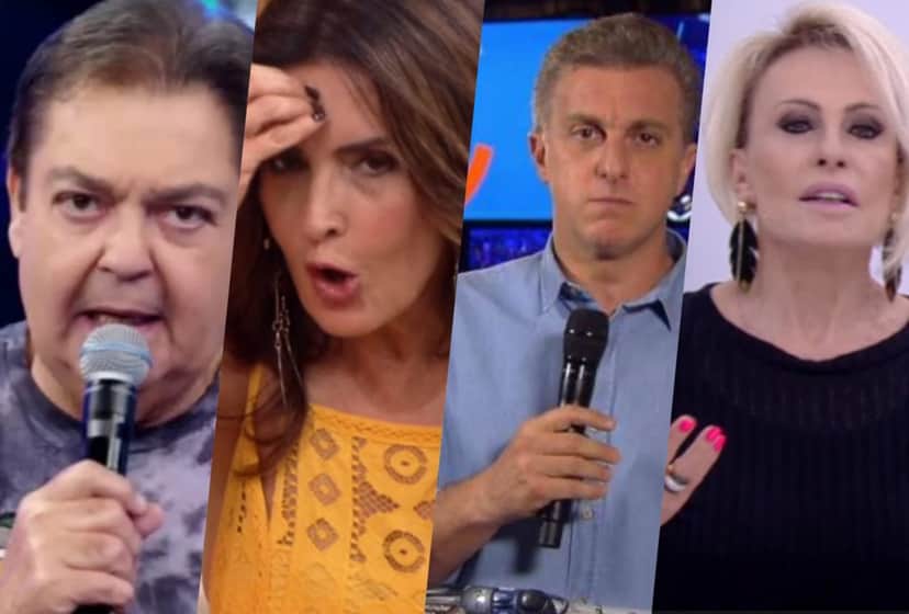 Faustão, Ana Maria, Luciano Huck e Fátima Bernardes sofreram consequências na Globo (Foto reprodução) Faustão, Ana Maria, Luciano Huck e Fátima Bernardes sofreram consequências na Globo (Foto reprodução)