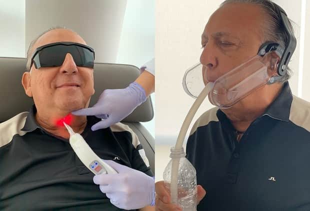 Galvão Bueno mostra recuperação após infarto (Foto: Reprodução/Instagram) Galvão Bueno mostra recuperação após infarto (Foto: Reprodução/Instagram)
