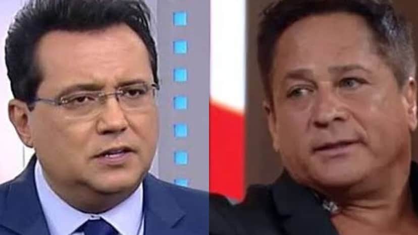 Geraldo Luís revela mágoa com o cantor Leornardo, já que o sertanejo nunca foi em seu programa (Montagem: TV Foco) Geraldo Luís revela mágoa com o cantor Leornardo, já que o sertanejo nunca foi em seu programa (Montagem: TV Foco)
