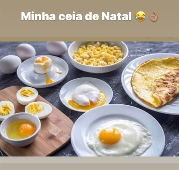 Musa fitness brinca sobre como será sua ceia de Natal. Foto: Reprodução Musa fitness brinca sobre como será sua ceia de Natal. Foto: Reprodução