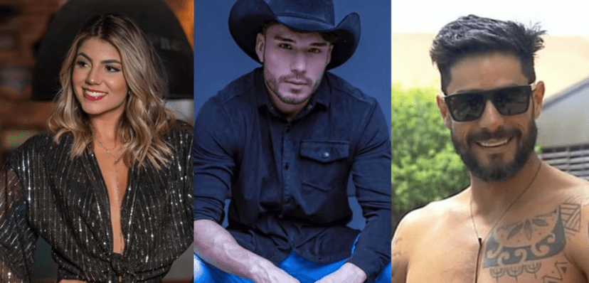 Em A FAzenda, Hariany, Lucas e Diego já foram expulsos de realities (Foto: Reprodução) Em A FAzenda, Hariany, Lucas e Diego já foram expulsos de realities (Foto: Reprodução)