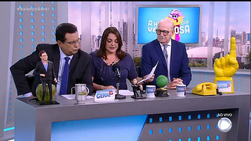Hora da Venenosa da Record com, Geraldo Luís,Fabíola Reipert e Lomardi (Imagem: Divulgação) Hora da Venenosa da Record com, Geraldo Luís,Fabíola Reipert e Lomardi (Imagem: Divulgação)
