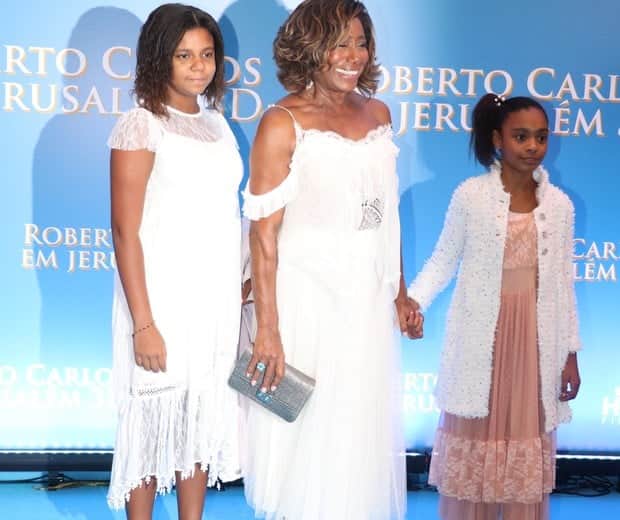 Glória Maria com as filhas, Laura e Maria (Foto: Rogério Fidalgo/AgNews) Glória Maria com as filhas, Laura e Maria (Foto: Rogério Fidalgo/AgNews)