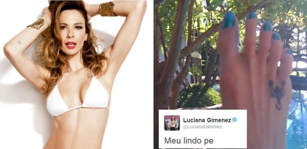 Luciana Gimenez chamou a atenção quando publicou a foto dos seus pés (Foto: Reprodução) Luciana Gimenez chamou a atenção quando publicou a foto dos seus pés (Foto: Reprodução)
