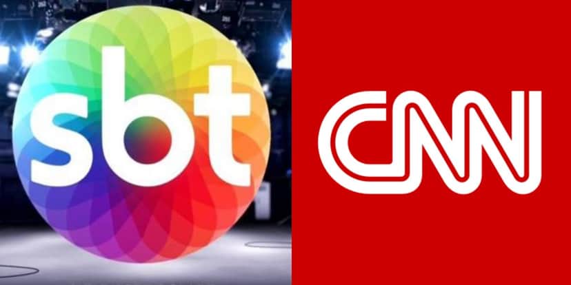 Logo SBT e CNN. Foto: Reprodução Logo SBT e CNN. Foto: Reprodução