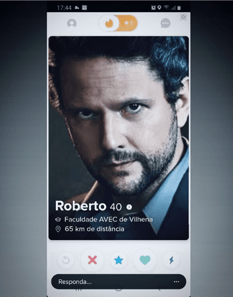 Selton Mello no Tinder (Foto: Reprodução) Selton Mello no Tinder (Foto: Reprodução)