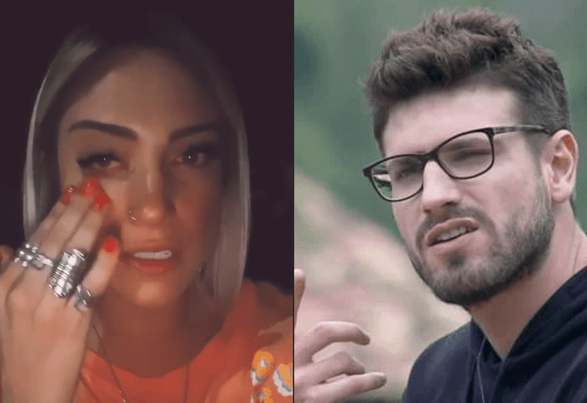 Tati Dias chora após ameças que vem sofrendo na internet após término com Guilherme Leão (Foto: Reprodução) Tati Dias chora após ameças que vem sofrendo na internet após término com Guilherme Leão (Foto: Reprodução)